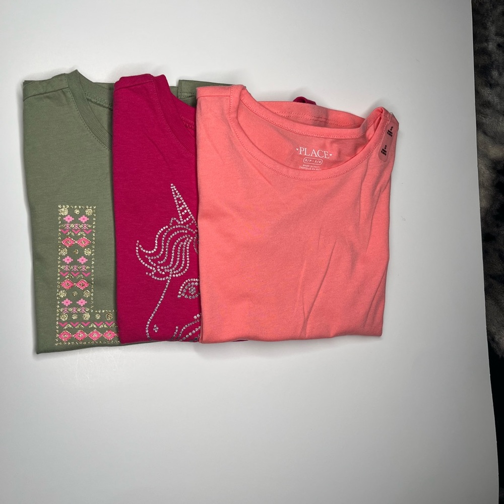 3 Children’s Place girls small (5-6)t-shirts